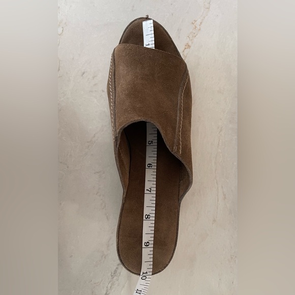 ROBERTO DEL CARLO Brown Suede Women's Heeled Mules, IT40/US9 - Picture 10 of 13